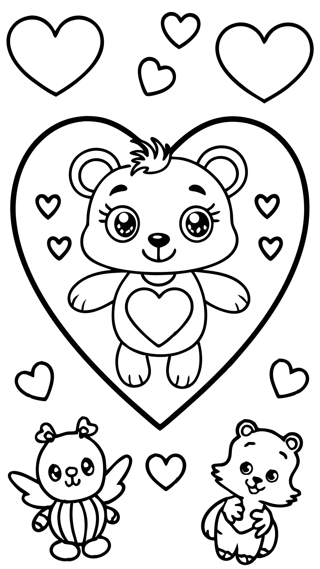 coloriages de la Saint-Valentin imprimable gratuitement